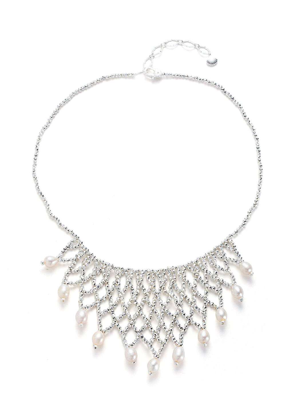 Pearl & Hematite Necklace