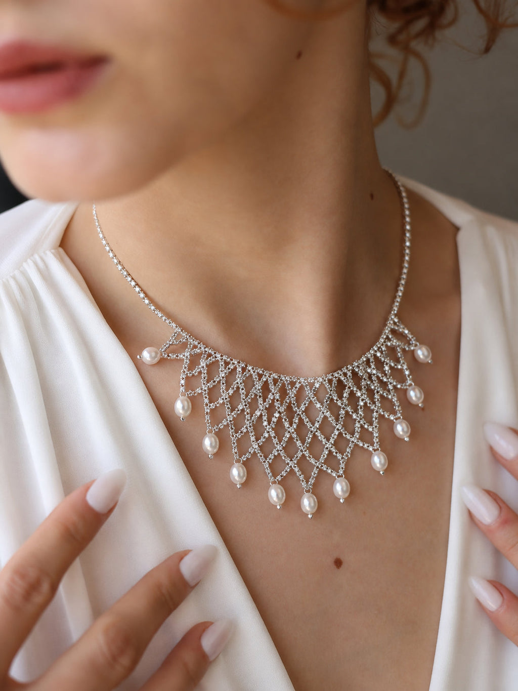 Pearl & Hematite Necklace