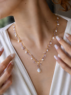 Pearl & Crystal Necklace