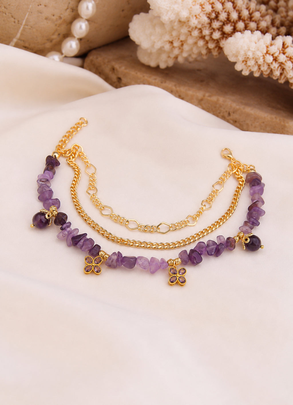 Amethyst Anklete