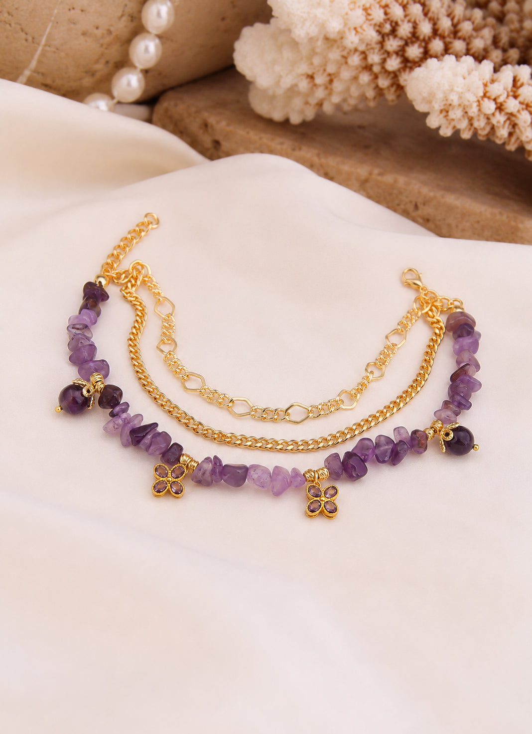 Amethyst Anklete