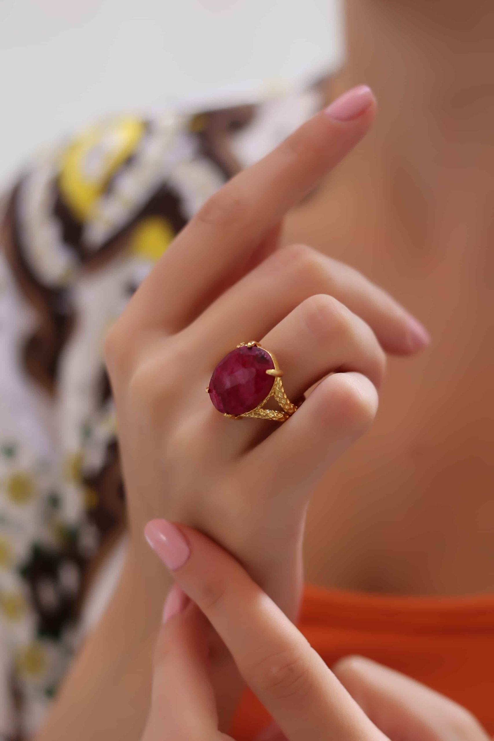 Agate Bague