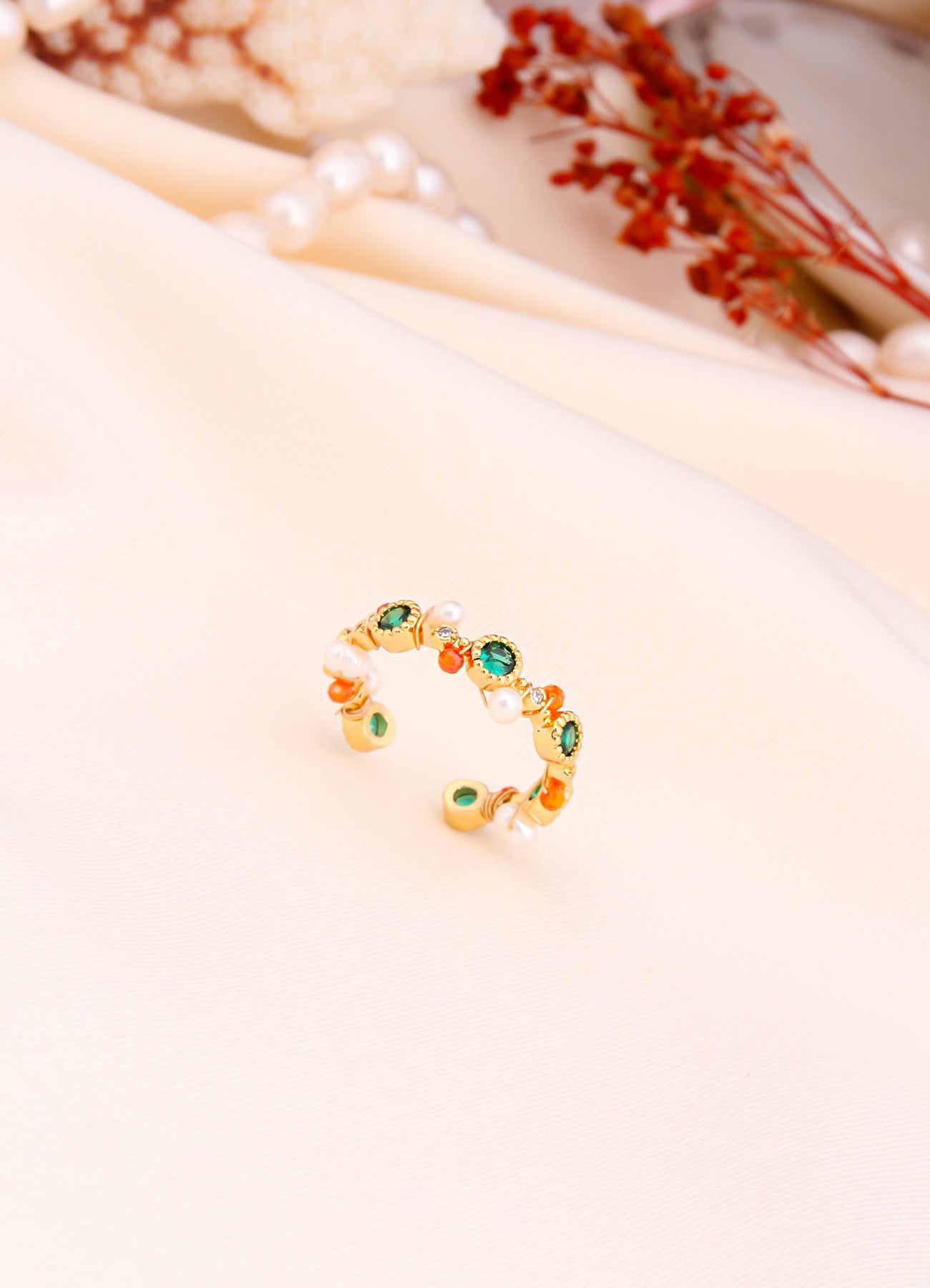 Zircon & Pearl Ring Image principale du produit
