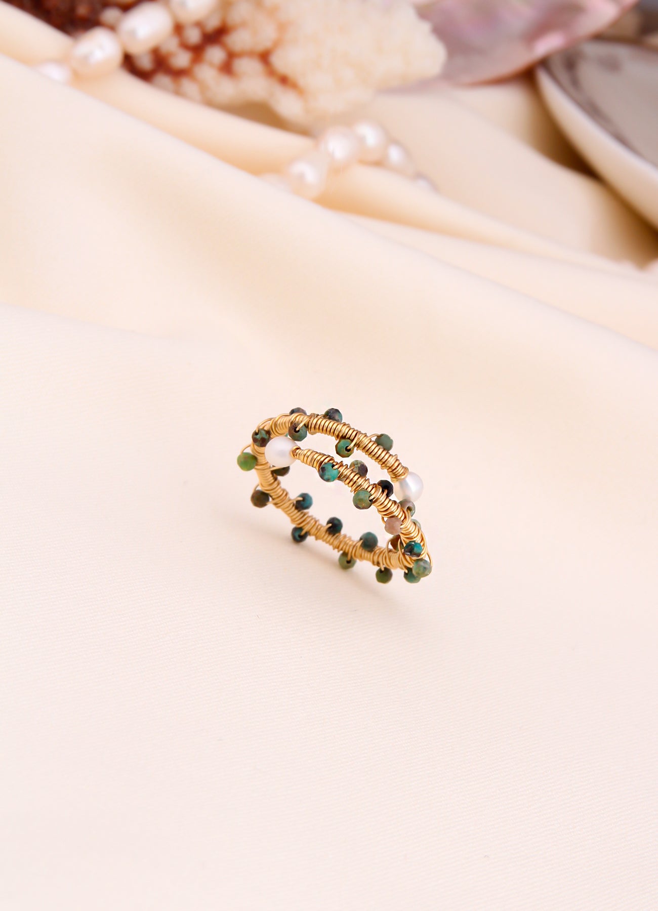 Zircon & Pearl Ring Image principale du produit
