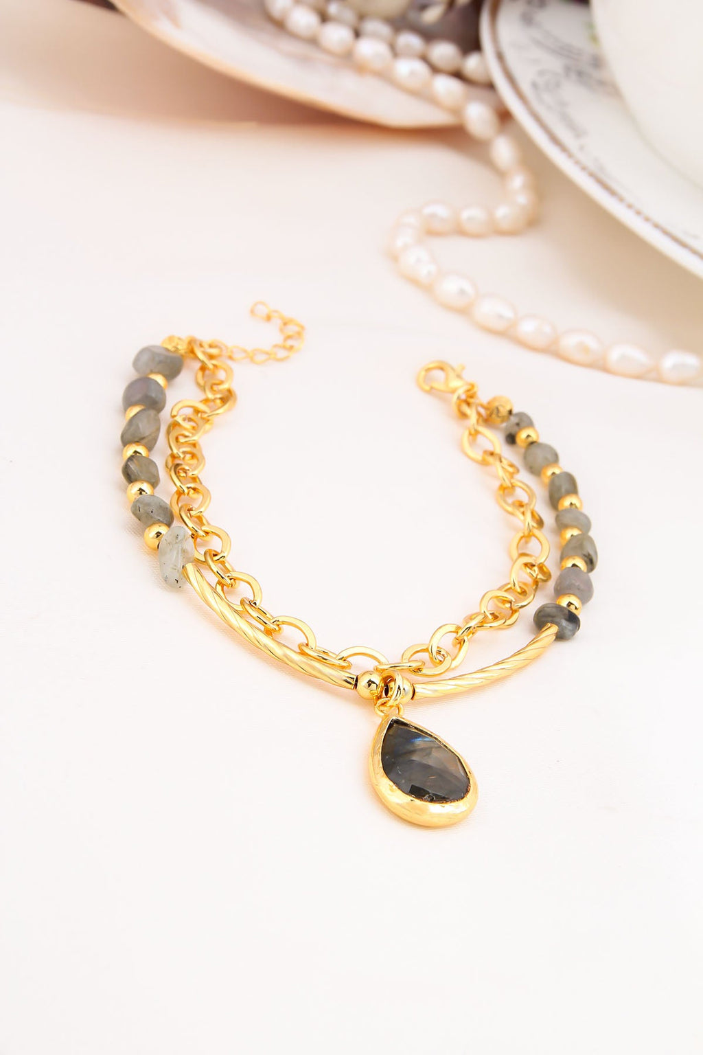 Labradorite Anklet