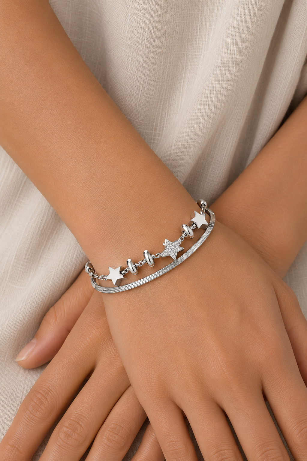 Stainless Steel White Bracelet