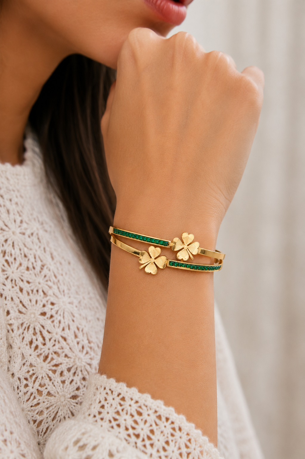 Stainless Steel Green Bracelet