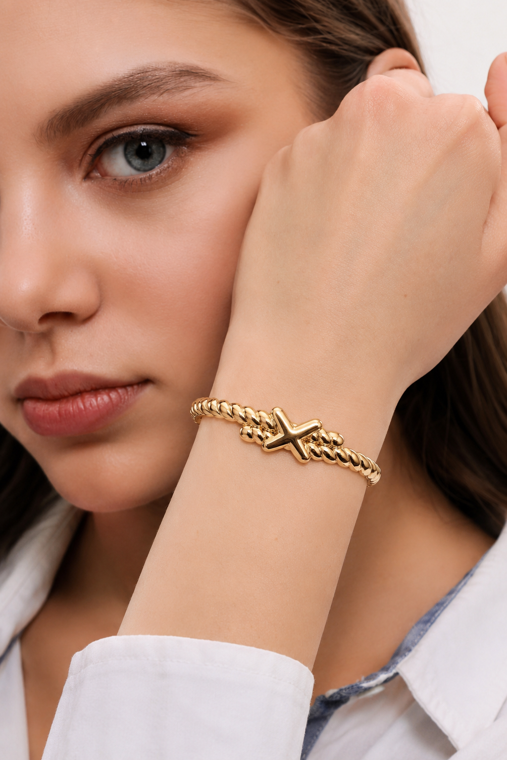 Stainless Steel Gold Bracelet