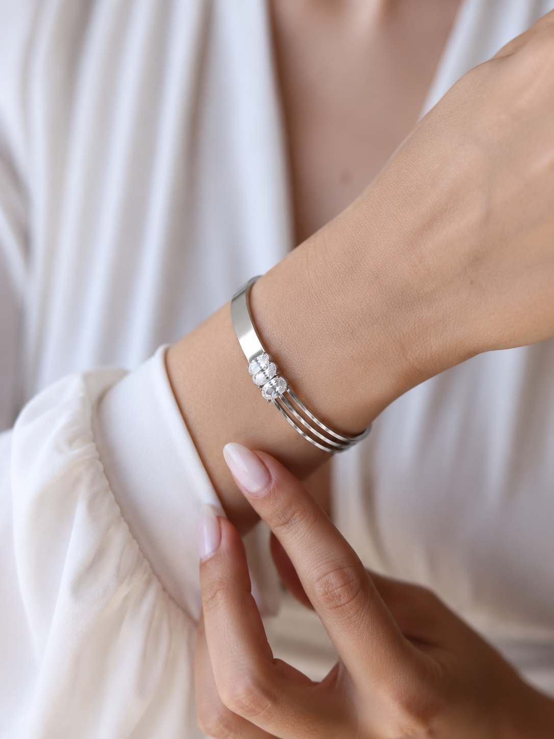 Stainless Steel White Bracelet