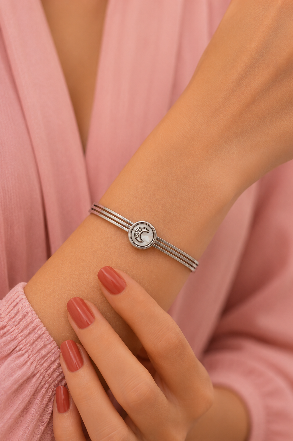 Stainless Steel White Bracelet Secondary image