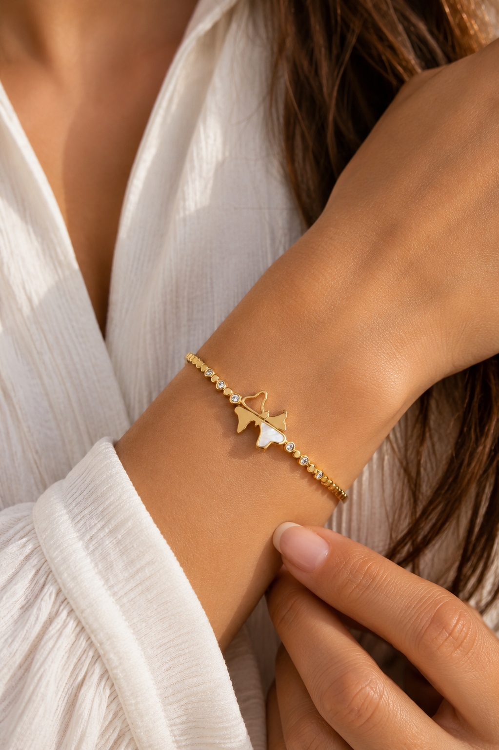 Stainless Steel White Bracelet Secondary image