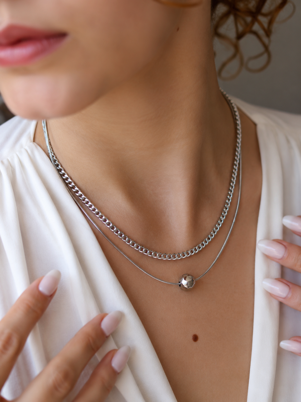 Stainless Steel Silver Necklace