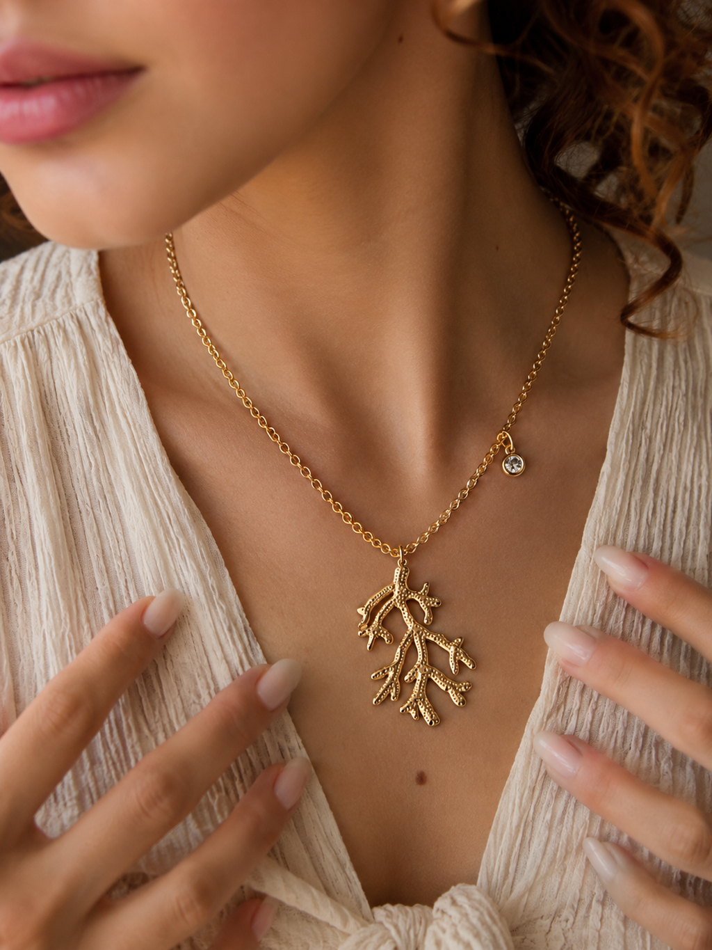 Stainless Steel White Necklace