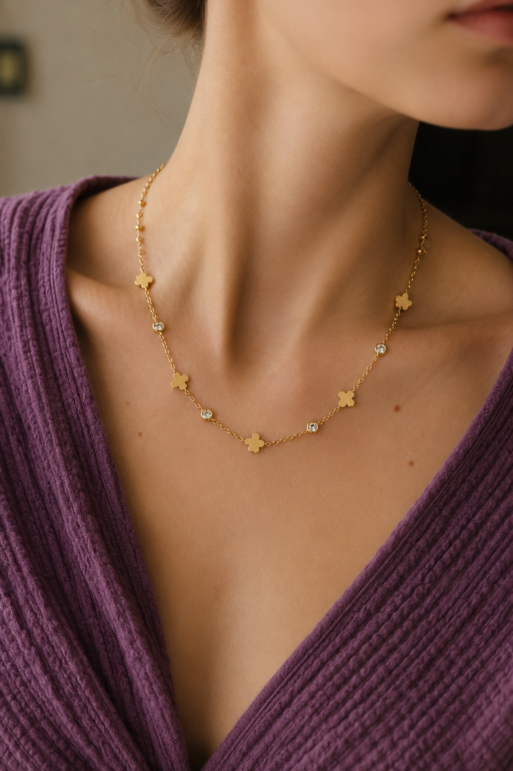 Stainless Steel White Necklace