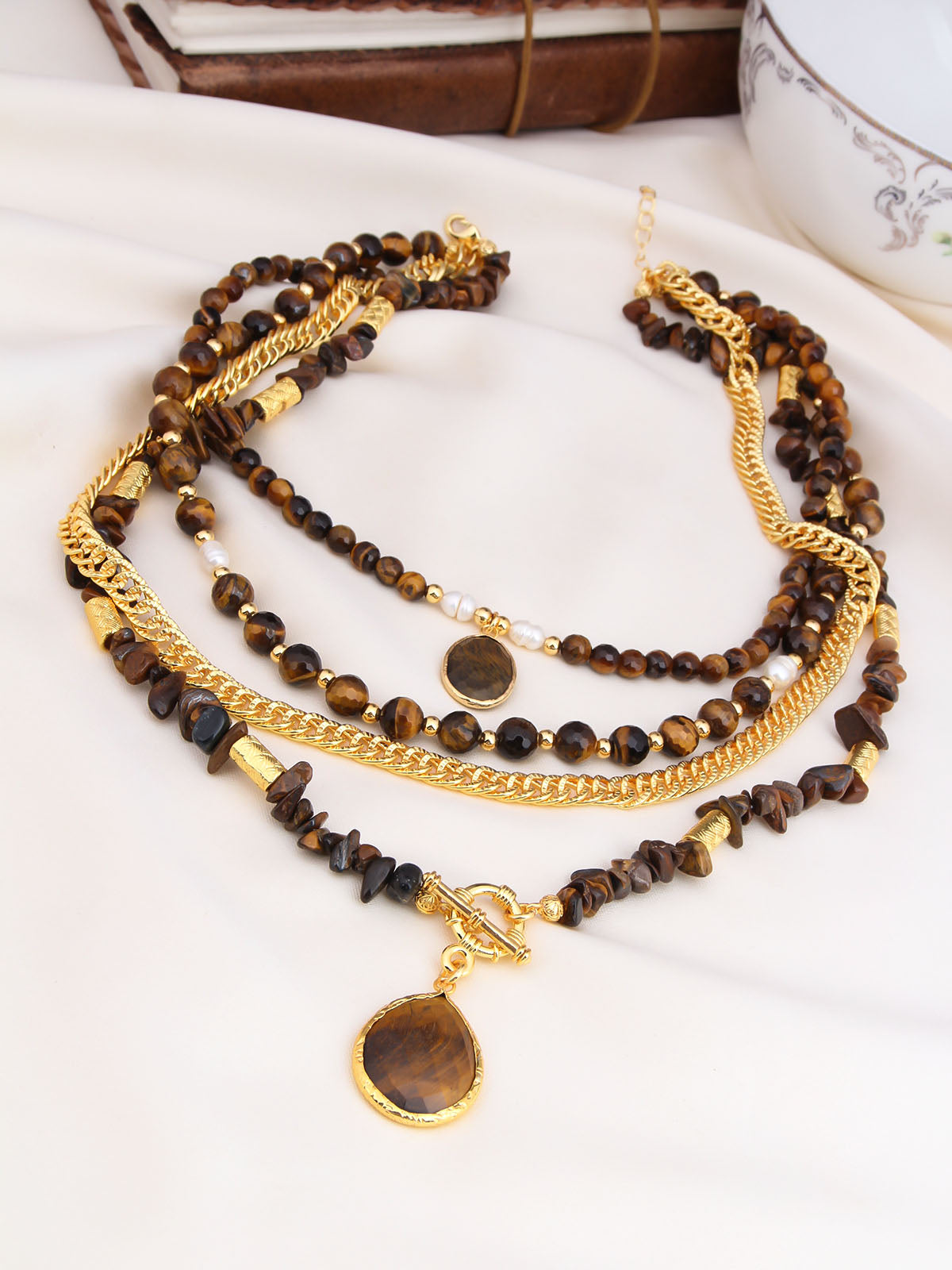 Tiger Eyes Collier
